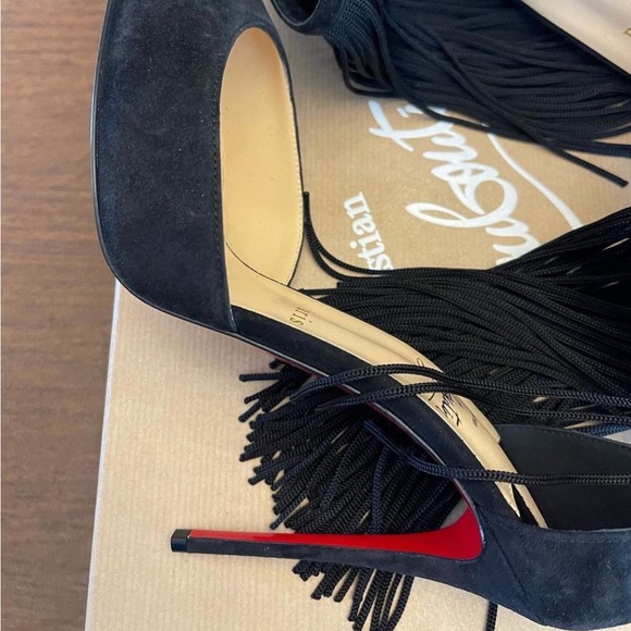 Christian Louboutin
Curtain Fringe Ankle-Strap Pumps - Picture 4 of 6